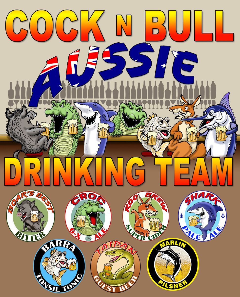 Cock n Bull Aussie Drinking Team